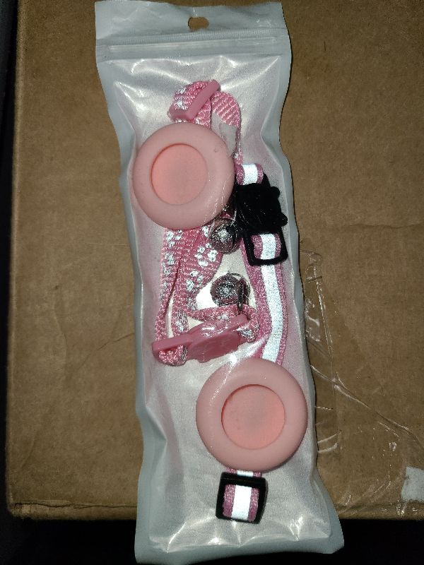 Photo 1 of 2 Pack Airtag Cat Collar Breakaway with Bell,Reflective Kitten Collar with Apple Airtag Cat Collar Holder,Adjustable 7-12In,Safety Buckle for Girl Boy Cats,Pet Supplies,Accessories,Gifts (Pink)