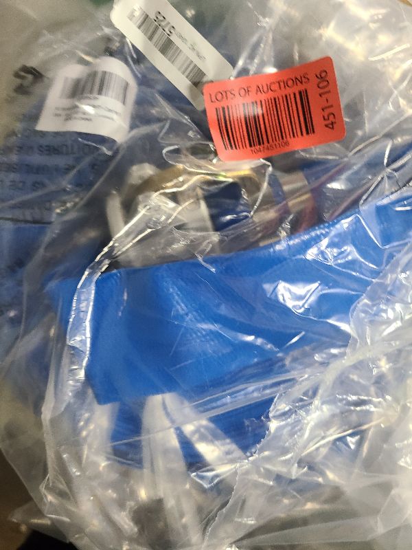 Photo 1 of 1-1/2" x 50ft PVC Lay Flat Discharge Hose With Aluminum Camlock C & E Fittings, Cam Lock Fitting Type F included, Heavy Duty Reinforced Pump Backwash Hose Assembly