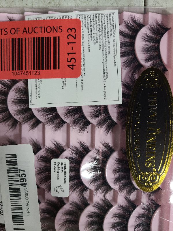 Photo 1 of 14 Pairs Wispy Mink Lashes False Eye Lashes Natural Look 5D Volume 16mm Fake Eyelashes Pack by TNFVLONEINS