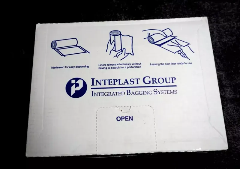 Photo 1 of 
Inteplast Group High-Density Can Liner 28W x 45L Clear 12Rolls X25= 300 Bags
