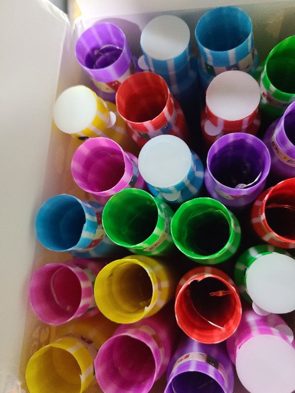 Photo 1 of 24 Pack Glow Sticks 4th of July Party Favors for Kids 4-8-12, Goodie Bags Stuffers Light up Pop Tubes, Bulk Glow Necklace Bracelet Birthday Glow in the Dark Party Supplies Party Decoration for Camp