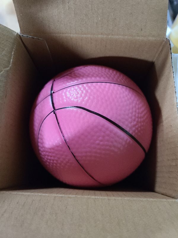 Photo 1 of 5" Mini Foam Basketballs for Mini & Over The Door Hoops, 3 Pack Replacement Balls for Kids Toddler Beach Indoor Outdoor Sport Game Gift Set (Pink)