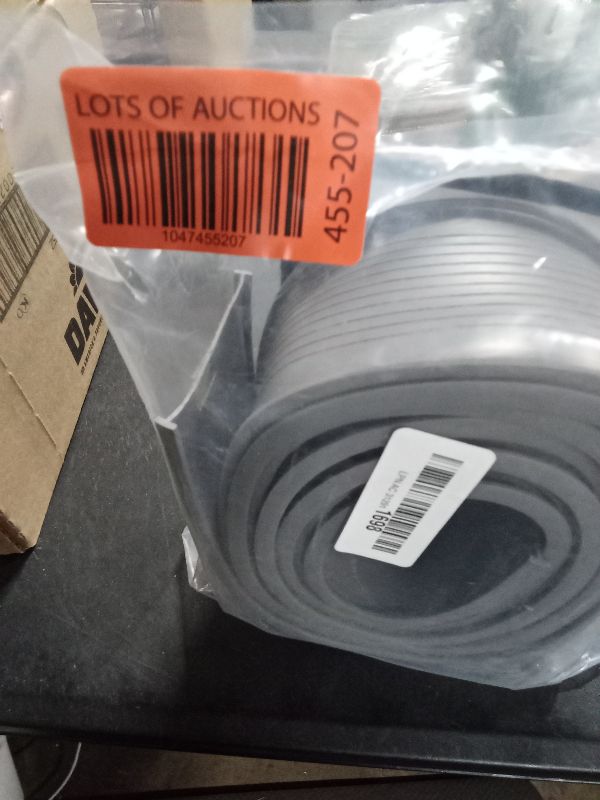 Photo 1 of 3" Garage Door Bottom Seal Weatherstrip in Grey - 1/4" T Style - All Widths (8' Wide Door)