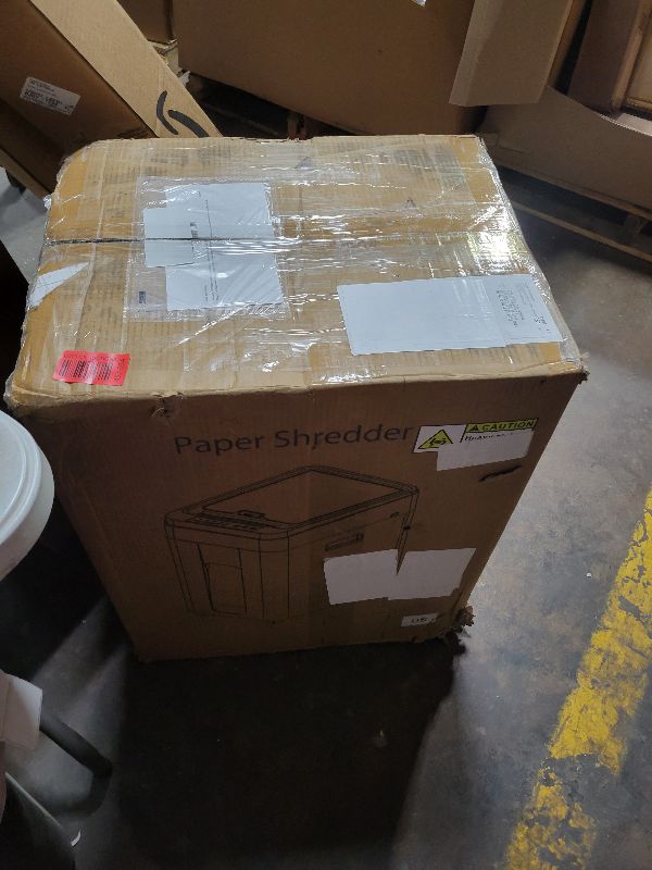 Photo 1 of Amazon Basics 24 Sheet Cross Cut Paper, CD and Credit Card Home Office Shredder with Pullout Basket, Black