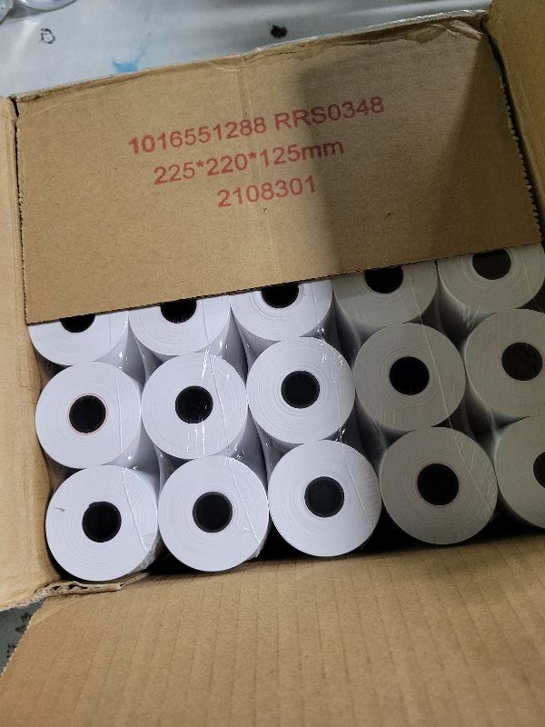 Photo 1 of (50 Rolls) 2 1/4 x 85 Thermal Paper Rolls, BPA Free Thermal Receipt Paper Rolls, 2.25 inch Wide and 85 ft Long Per Thermal Paper Receipt Roll