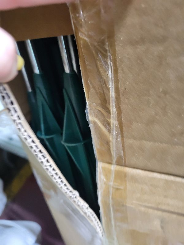 Photo 1 of 20 Pack 48inch Step-in Electric Fence Posts – Temporary Plastic Fence Stakes for Garden and Farm Protection, Easy to Install and Move.?Green?