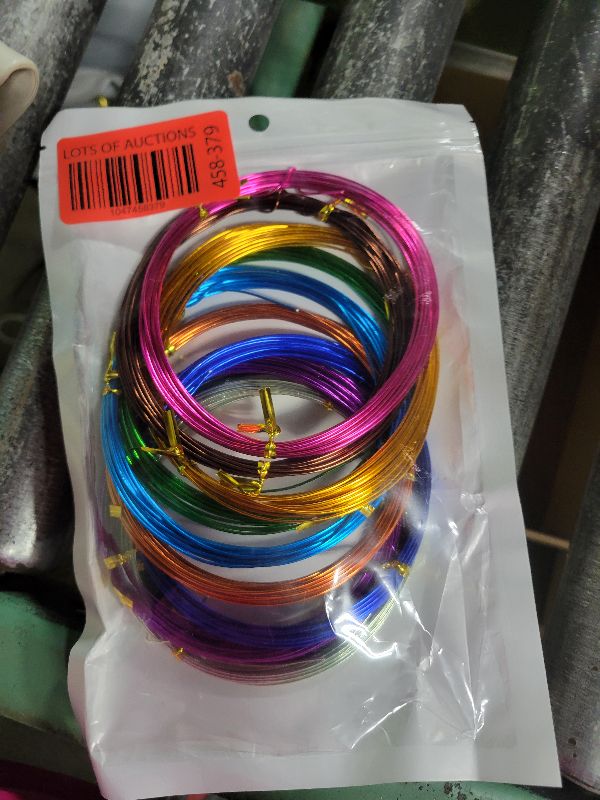 Photo 1 of 12 Rolls Colored Aluminum Craft Wire 196.8 Feet 18 Gauge 1mm Flexible Anodized Craft Wire Metal Artistic Floral Jewelry Beading Wire for DIY Jewelry Craft Making