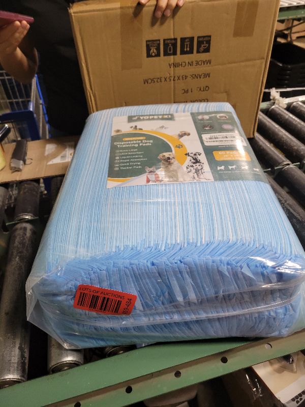 Photo 1 of 60 Count Extra Large Dog Pee Pads 28" x 34", Super Absorbent X-Large Puppy Pads Disposable Dogs Training Pads, Quick Drying Leak-Proof Dog Potty Pads for Doggies Puppies Cats