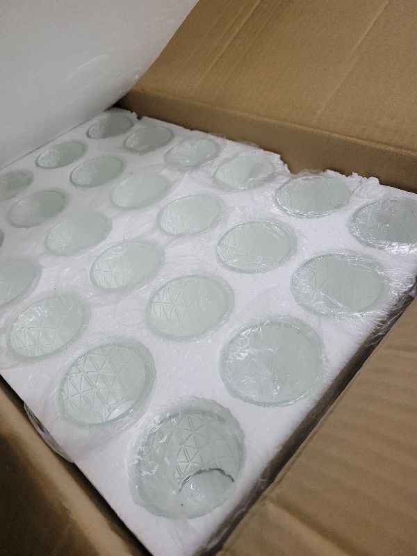 Photo 1 of 48 Pack Clear Votive Candle Holders, Vintage Glass Candle Holder for Floating Candle, Tealight Candle Holder for Table Centerpieces Home Bridal Shower Birthday Christmas Wedding Table Decor(48)