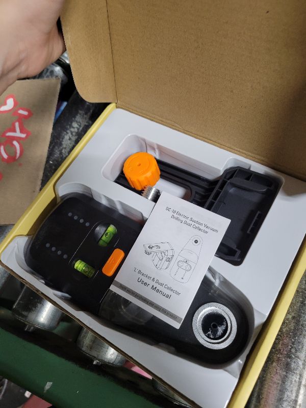 Photo 1 of 4-in-1 Laser Level, Rechargeable Line Laser Leveller Tool with Wall Suction Electronic Vacuum Suction Cup Dust Collector and Stand for Picture Painting Hanging, Home Renovations