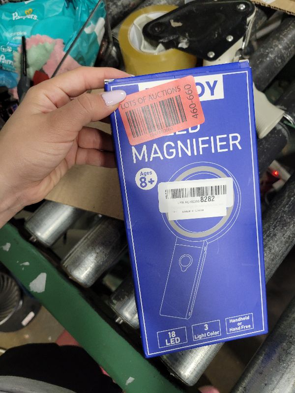 Photo 1 of 30X 10X Magnifying Glass with Light and Stand, Foldable Handheld Magnifying Glass 18 LED Illuminated Lighted Magnifier for Macular Degeneration, Seniors Reading, Close Work, Coins, Jewelry