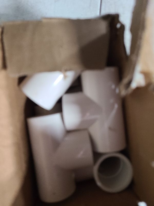 Photo 1 of 10Pack 3 Way 3/4 Inch Tee PVC Pipe Fittings Connector SCH40 Furniture Build Grade PVC Corner Fittings Elbow Fittings for DIY PVC Shelf Garden Support Structure Tent Connection