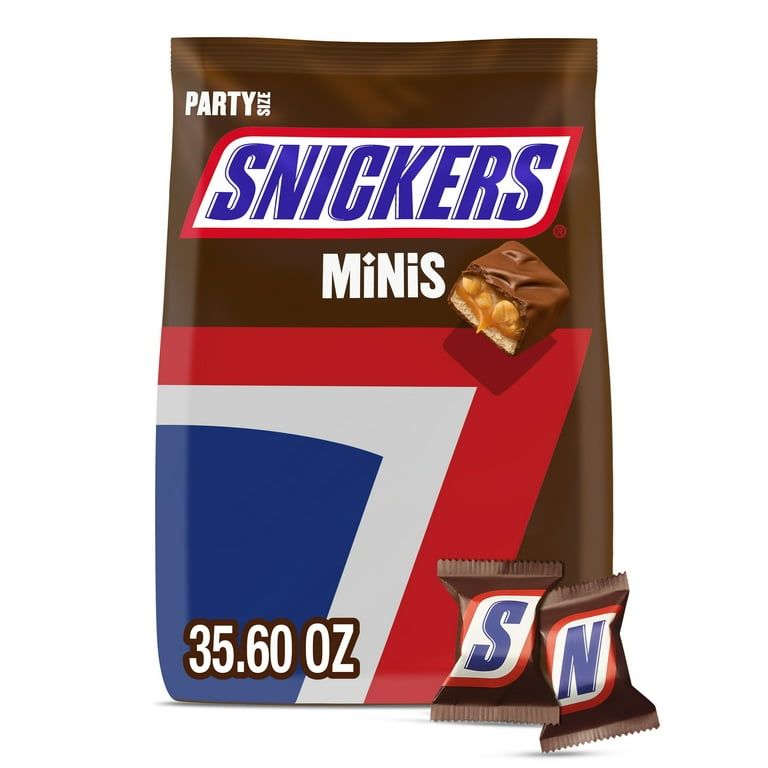 Photo 1 of 
Snickers Minis Size Chocolate Candy Bar Bulk Assortment - 35.6 oz Bag 6 count