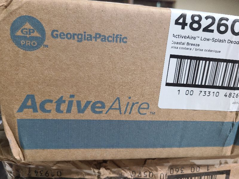 Photo 1 of ActiveAire Low-Splash Deodorizer Urinal Screen by GP PRO (Georgia-Pacific), Coastal Breeze, 48260, 12 Screens Per Case