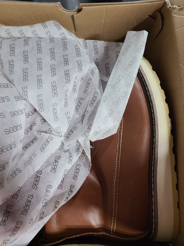 Photo 1 of Men's Stylish Classic 6" Soft Moc Toe Leather Work Boot With Non-Slip Wedge Outsole & Goodyear Storm Weltt (84994D / 9.5)