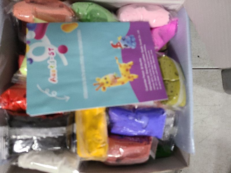 Photo 1 of Air Dry Clay 66 Colors, Modeling Clay for Kids, DIY Model Magic Clay, Molding Clay Kit with Sculpting Tools, Non-Sticky Soft and Super Light, Arts and Crafts Gift for Boys Girls Kids.