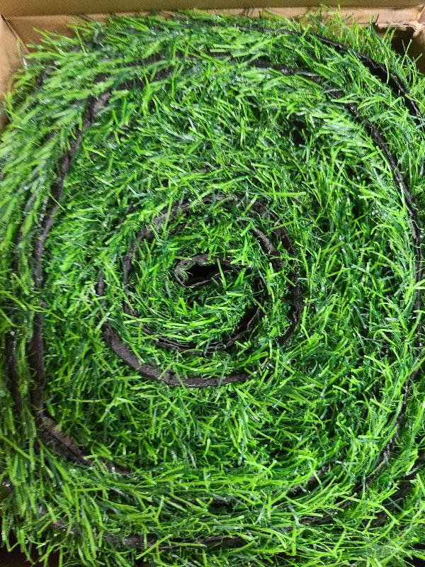 Photo 1 of 2 Pcs 12 x 120 Inch Grass Table Runner Artificial Turf Table Runner Synthetic Grass Tabletop Decor Green Rug Placemats Liner for Parties Wedding Banquet Faux Moss Decor