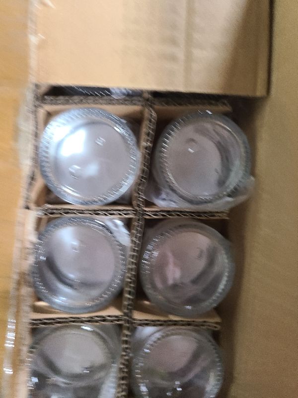Photo 1 of 1oz Glass Jar with Lid, Hoa Kinh 40 Pack Clear Round Containers Cosmetic Glass Jars with Inner Liners and Black Lids Travel Jars for Storing Lip and Body Scrub, Lotion, Body Butter, Bath Salts, Liquid