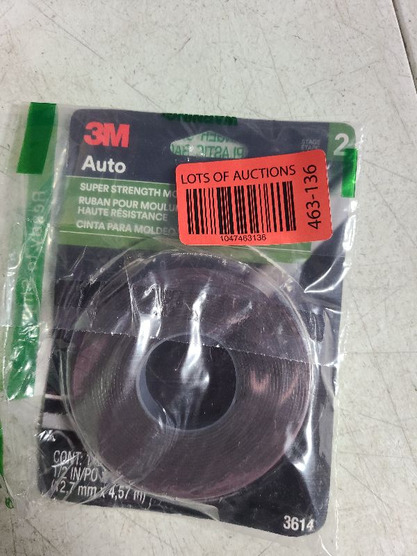 Photo 1 of 3M Super Strength MOLDING Tape, 03614, 1/2 (00051131036147) (24/Each)