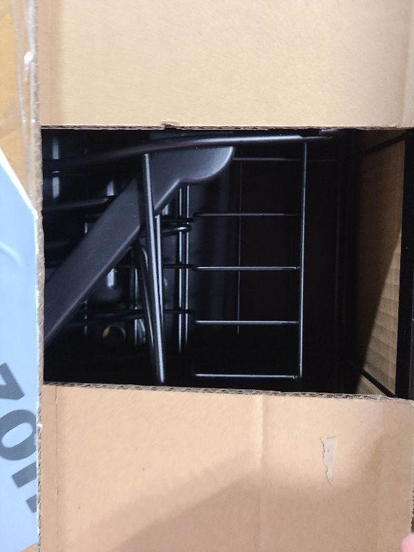 Photo 1 of 7 code Large Dish Drying Rack for Kitchen Counter, Detachable Large Capacity Dish Drainer Organizer, 2-Tier Dish Racks with Utensil Holder, Black