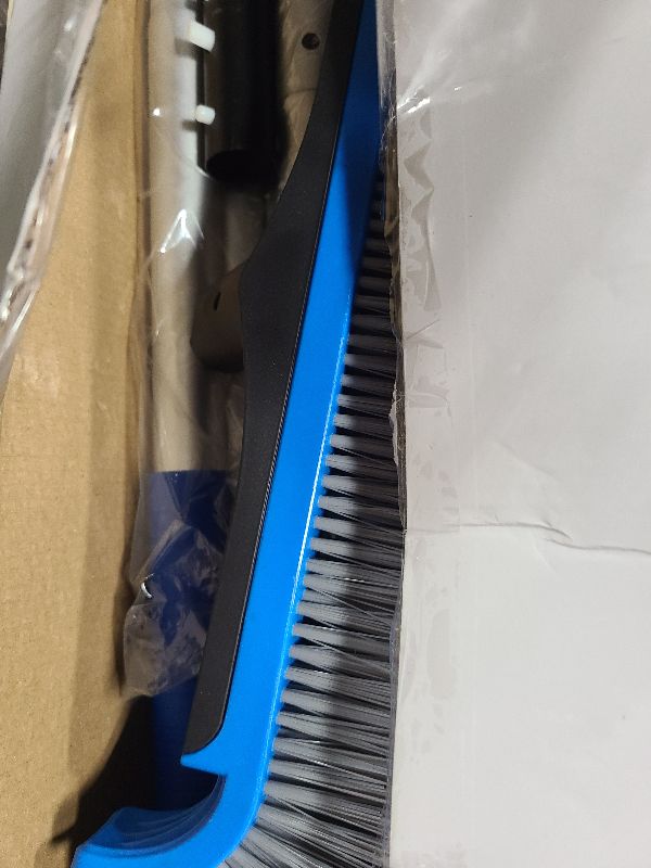 Photo 1 of 2 in 1 Multifunctional Pool Brush with 10 FT Poles - 17.5'' Heavy Duty Swimming Pool Brush & Multifunctional Brush Head, 10 FT Aluminum Poles, Cleaning Inground & Above Ground Pools, Vinyl Liner