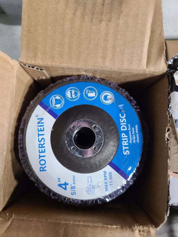 Photo 1 of 10 Pack Strip Discs Stripping Wheel 4 inch for Angle Grinder Clean and Remove Paint Coating Rust Welds Oxidation (4" x 5/8")
