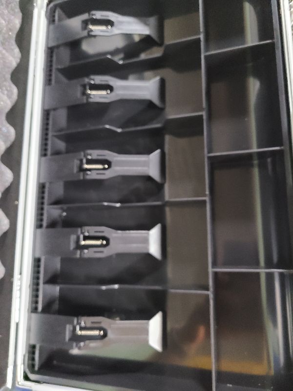 Photo 1 of Large Cash Box with Money Tray, Lockable Money Box for Cash, Large Cash Organizer with 5 Compartment Spring-loaded Cash Trays and 4 Coin Trays