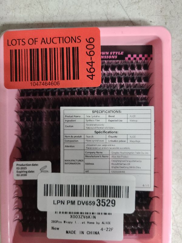 Photo 1 of 280Pcs Wispy Individual Lashes DIY Eyelash Extensions 8-16MM D-Curly Lash Extensions Lash Clusters 80D Cluster Eyelashes DIY at Home by ALICE