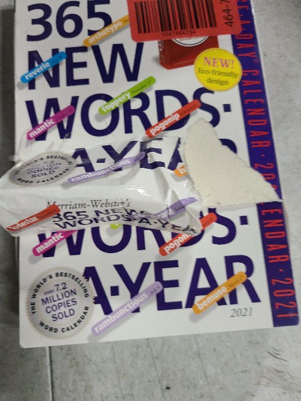 Photo 1 of 365 New Words-A-Year Page-A-Day Calendar 2021
