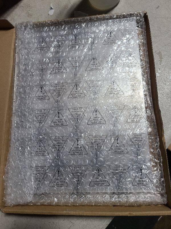 Photo 1 of Acrylic Sign Holder 8.5 x 11 Inch 3 Pack, Clear Display Sign Stand for Store Sign Holders, Vertical Double Acrylic Stands, Vendor Booth Display Items