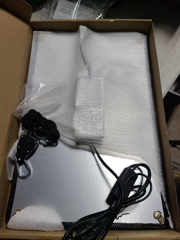 Photo 1 of 1000W LED Grow Light, Full Spectrum Plant Light, UV-IR Included Hanging Grow Lights for Indoor Plants Seedling Hydroponic Plants Veg Flower Growing Lamps for 3x3/2x2 Grow Tent (Actual Power 100±5W)