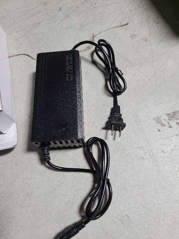 Photo 1 of 42V 3A Fast Battery Charger for 36V Lithium Battery, No Adapter,7 Types of Plugs to Choose from,More Secure.Compatible with Most Plugs. with Cooling System (DC5.5x2.1mm plug-3A)
