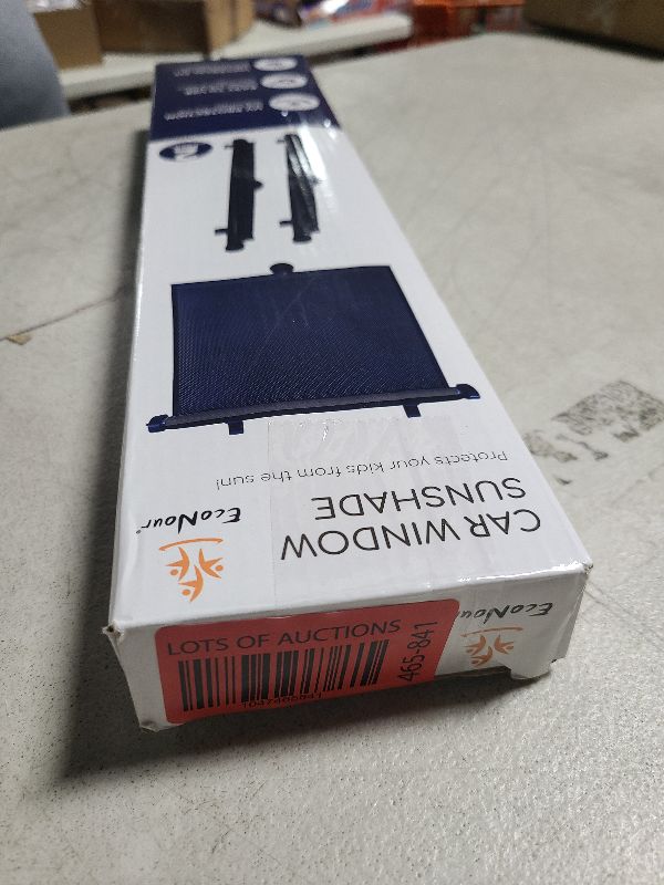 Photo 1 of EcoNour Car Side Window Sun Shade (2 Pack) | Retractable Roller Sunshade with 2 Suction Cups for Kids | UV & Sun Glare Protection | Baby Car Accessories (15"x17")