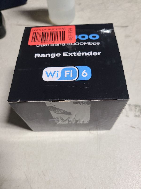 Photo 1 of 2025 AX3000 WiFi 6 Range Extender, WiFi Extender Signal Booster with Gigabit Ethernet Port, Dual Band (2.4G&5.8G) WiFi Repeater Cover up to 13888sp.ft, Faster Speed and Wider Cover, Quick Setup