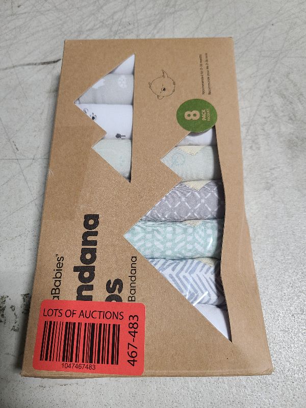 Photo 1 of 8-Pack Organic Baby Bandana Bibs for Boys, Girls - Super Absorbent Triangle Baby Bibs for Drooling and Teething Infant, 100% Cotton Extra Soft for Newborn, Infant 0-36 Months(Nordic)