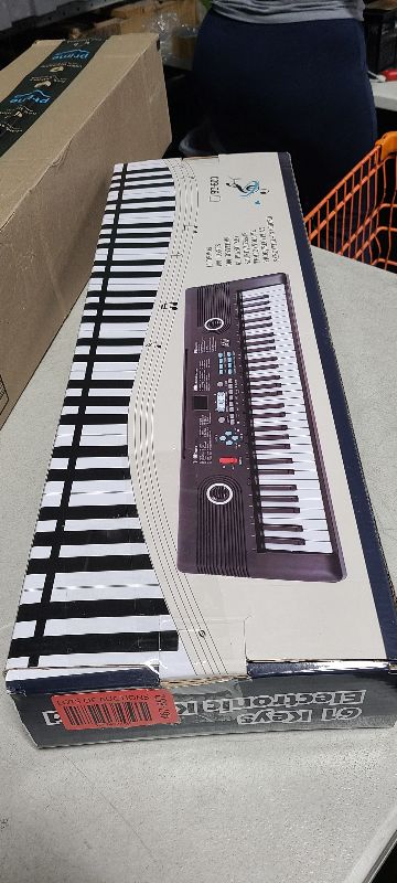 Photo 1 of 61 key keyboard Piano, Portable Electronic Digital Piano, Built In Dual Speakers, External Microphone, Power Plug, Rich Teaching Content, Multi-Functional Electronic Piano Suitable For Beginners pz