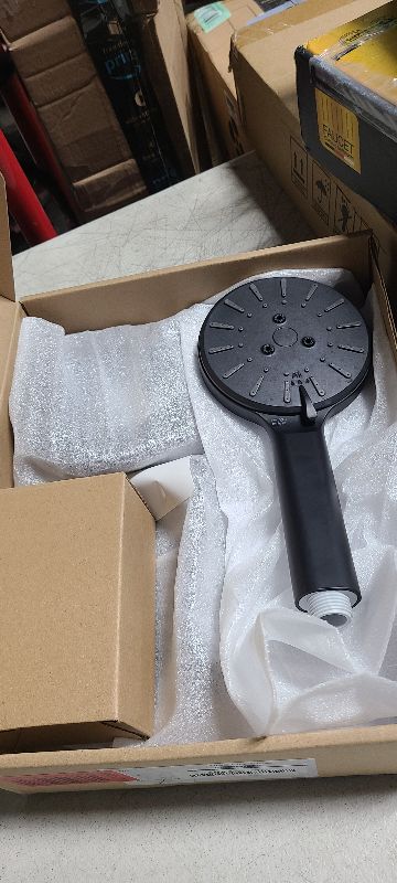 Photo 1 of 9 In Shower Heads With Handheld Spray Combo, 3+1 Easy Switch Modes Handheld Spray,High Pressure Rain Shower Head with Wand & Extension Arm, 71 Inches Stainless Steel Hose, Matte Black