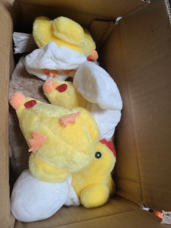Photo 1 of 9 In 1 Chicken Stuffed Animal Set, Stuffed Chicken Plush Toys Egg Laying Hen with Zippered Belly, Baby Chicks Plush Chickens, Eggs and Coop for Kids Girls Boys Birthday Easter Stuffers Gifts