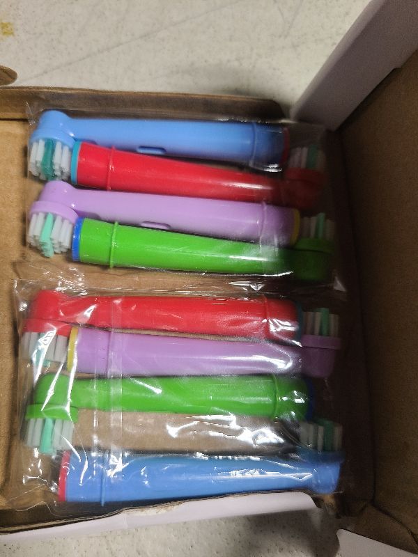 Photo 1 of 8pcs Kids Toothbrush Replacement Heads Compatible with Oral B Electric Toothbrush, Soft Bristles and Small Heads for Sensitive Teeth and Gum of The Kids