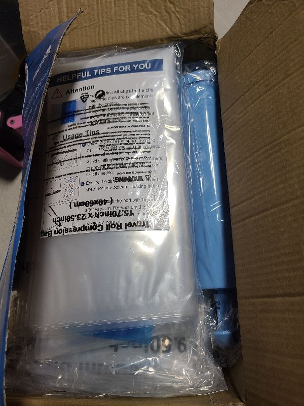 Photo 1 of 20 Pack Vacuum Storage Bags, Space Saver Bags (4 Jumbo/4 Large/4 Medium/4 Small/4 Roll) Compression for Comforters and Blankets, Sealer Clothes Storage, Hand Pump Included