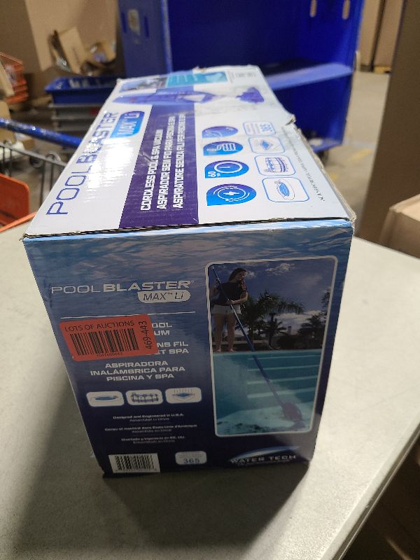 Photo 1 of POOL BLASTER Max Cordless Pool Vacuum for Deep Cleaning & Strong Suction, Handheld Rechargeable Swimming Pool Cleaner for Inground and Above Ground Pools, Hoseless Pool Vac by Water Tech