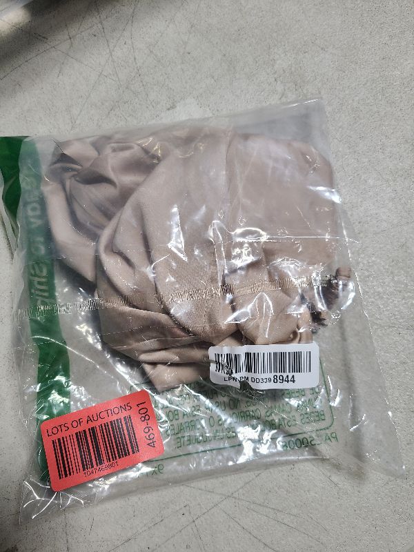 Photo 1 of Adjustable Silk Satin Bonnet for Sleeping Hair Wrap, Double Layer Sleep Cap, Night Turban for Large Long Curly Braid Women Men Hair - Champagne