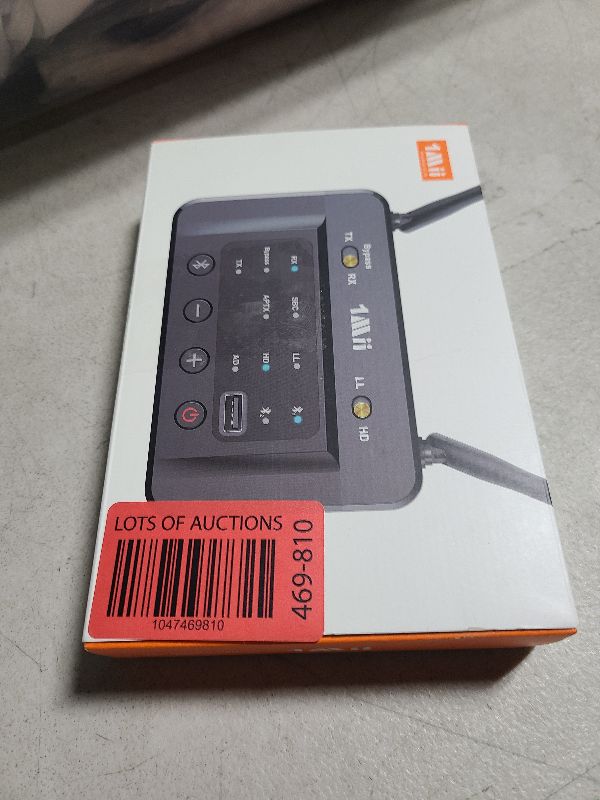 Photo 1 of 1Mii B03S Bluetooth 5.3 Transmitter Receiver for TV Home Stereo, Wireless Audio Adapters with Audiophile DAC, aptX LL/HD/AD, Dual Link, Upgrade USB Drive Input, Optical RCA AUX 3.5mm Inputs/Outputs