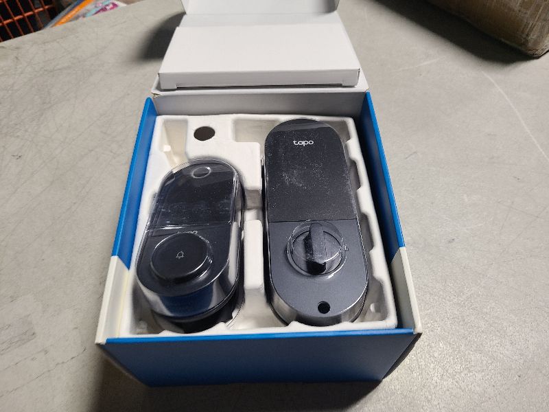 Photo 1 of TP-Link Tapo Smart Door Lock, Deadbolt | Keyless Entry, Fingerprint Recognition, Touchscreen Keypad & in-App Monitoring with Scheduled Access | 1-Year Rechargeable Battery | BHMA Grade 2 | Tapo DL110