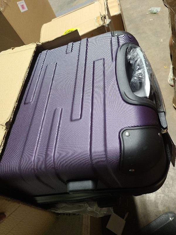 Photo 1 of Coolife Luggage Suitcase Carry-on Hardside Travel Luggage TSA Lock Spinner Telescopic Handle