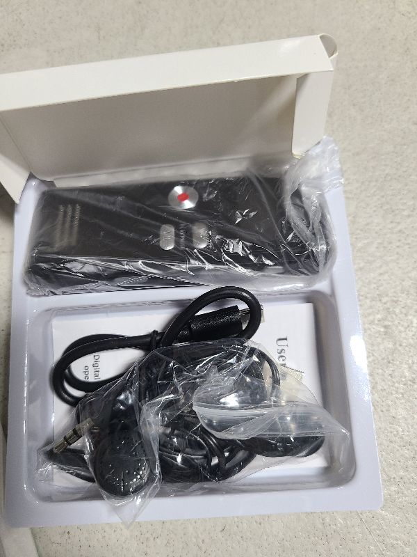 Photo 1 of 64GB Digital Voice Activated Recorder with Playback - 4552 Hours Audio Recording Device, 3072Kpbs HD Dual MIC Tape Recorder Device for Lecture A-B Repeat, MP3 Player,?64GB TF Card Included?