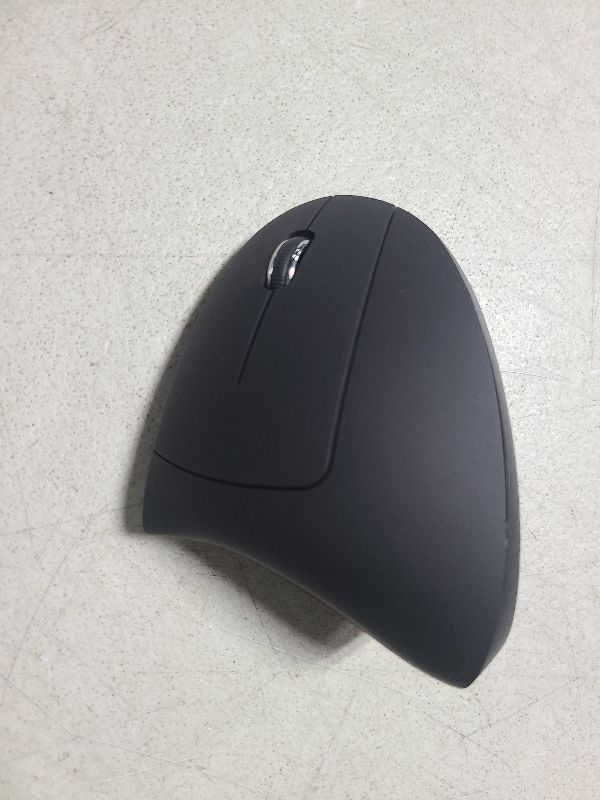 Photo 1 of JYKEYMOUT Bluetooth and 2.4G (2-in-1) Rechargeable Wireless Mouse, Ergonomic Vertical Design, 1000/1200/1600 DPI, 6 Silent Buttons, for Laptop, Computer, PC, MacBook, Chromebook-Black