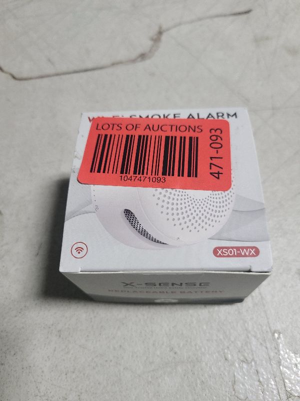 Photo 1 of X-Sense Smart Smoke Detector Fire Alarm with Replaceable Battery, Wi-Fi Smoke Detector, Real-Time App Notifications, XS01-WX, 1-Pack