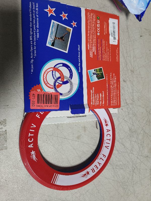 Photo 1 of Activ Life Flying Rings for Kids, Fun Beach Toys, Gifts for Boys Girls Teens, Cool Family Outdoor Games, Play at Swimming Pool, Playground, Basket Fillers Birthday Presents, Blue/Red