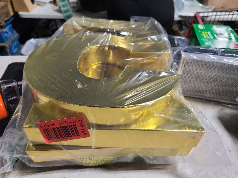 Photo 1 of 12" Fillable Cardboard Numbers 2025 Charcuterie, Graduation/New Year Party Centerpiece Decorative Tray (Gold)